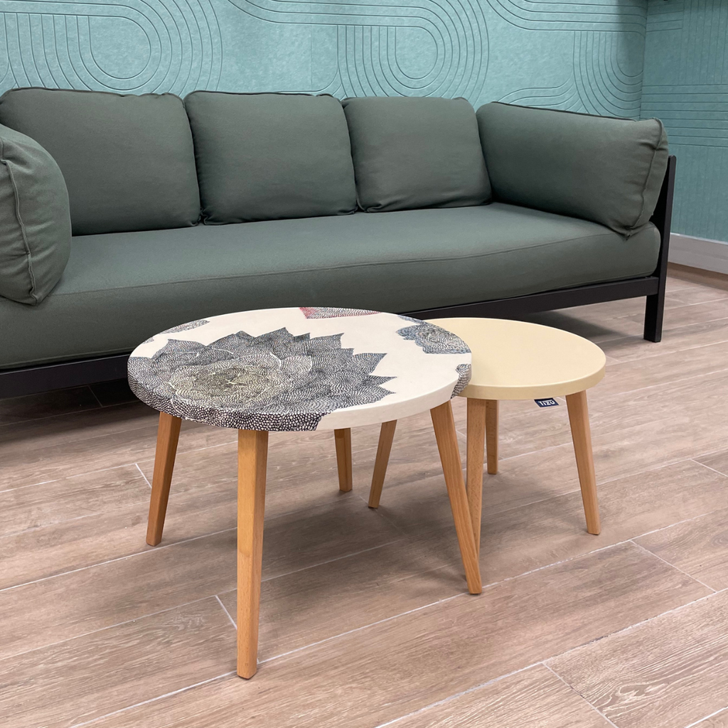 La table basse Confluence ⌀60cm NM06 - Terracotta
